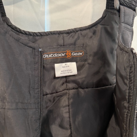 OUTDOOR GEAR Bib Snow Pants Sz 4 Overalls Youth Unisex Zipper Snow Cuff - Picture 5 of 7